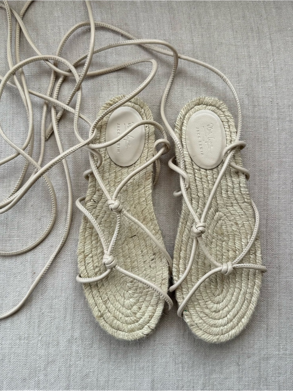 Olivia Lopez x Jack Erwin Lace-Up Rope Sandals - Women's Espadrille Style 6